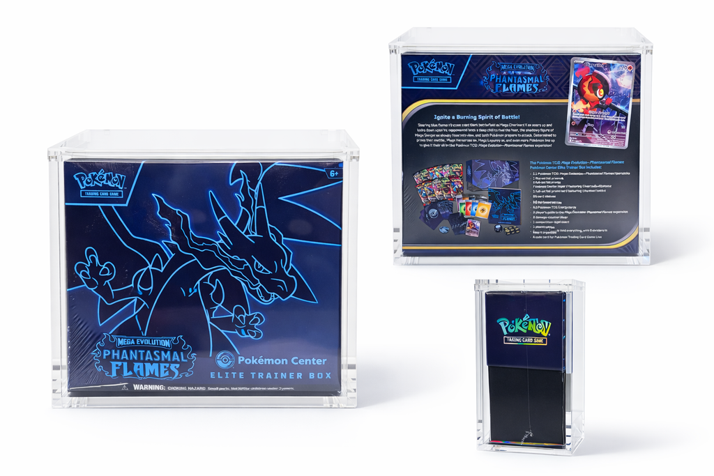 Pokemon ETB Acrylic Display Case – UV Protected Magnetic Protector