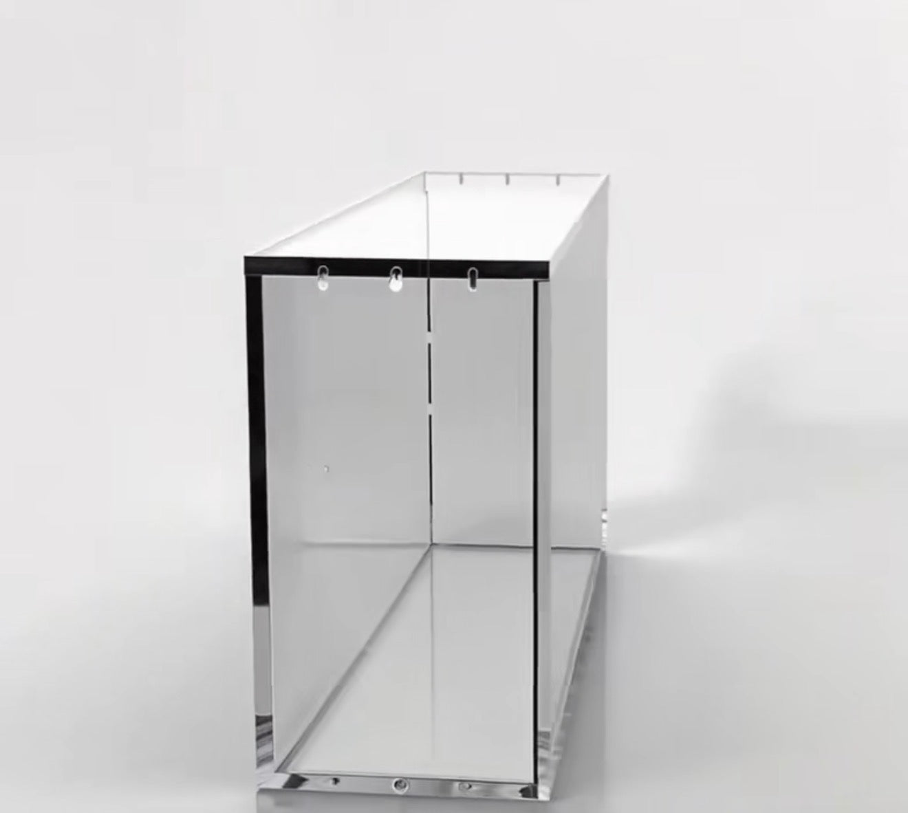 Team Rocket Moltres UPC acrylic display case – lid open view
