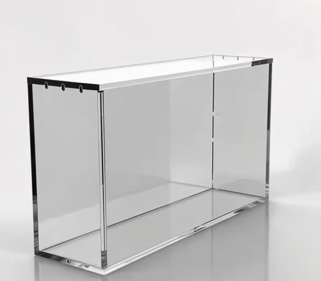Team Rocket Moltres UPC acrylic display case – back view