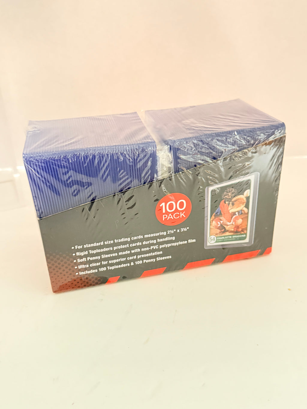 Ultra Pro 100 Top Loaders & 100 Penny Sleeves - Fits Pokemon, Magic, Sports