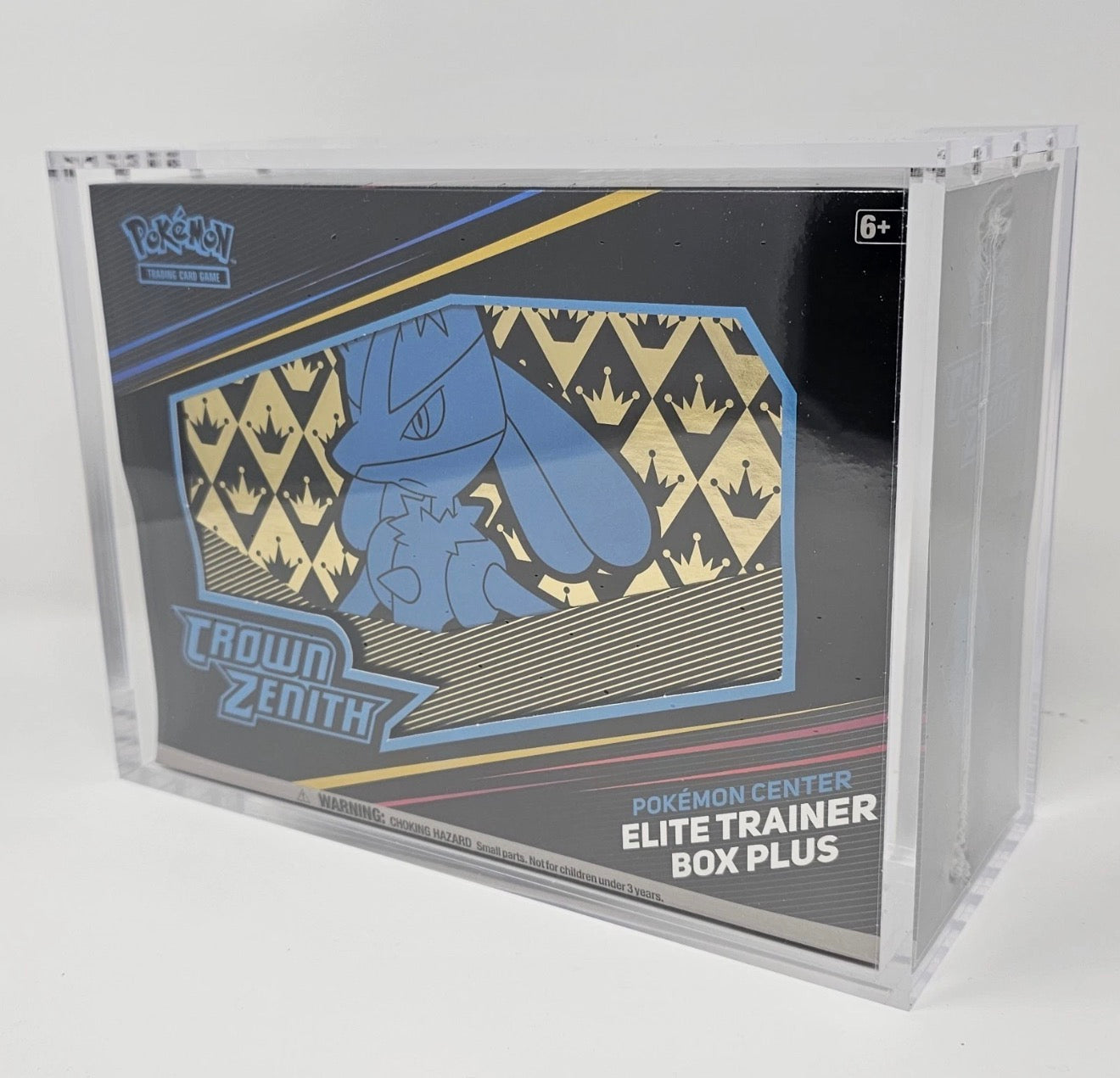 Pokemon Center Crown Zenith Elite Trainer Box Plus Acrylic display case Premium Magnetic lid top loading pre assembled