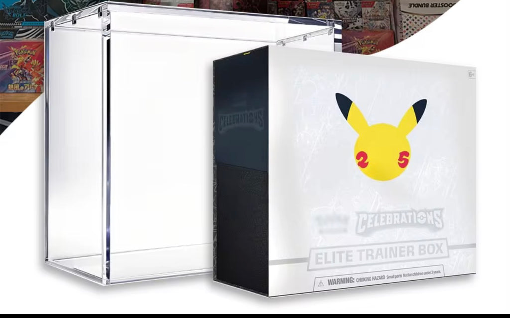 Acrylic Display Case Compatible with Celebrations Pokemon Center ETB – UV Protected Case