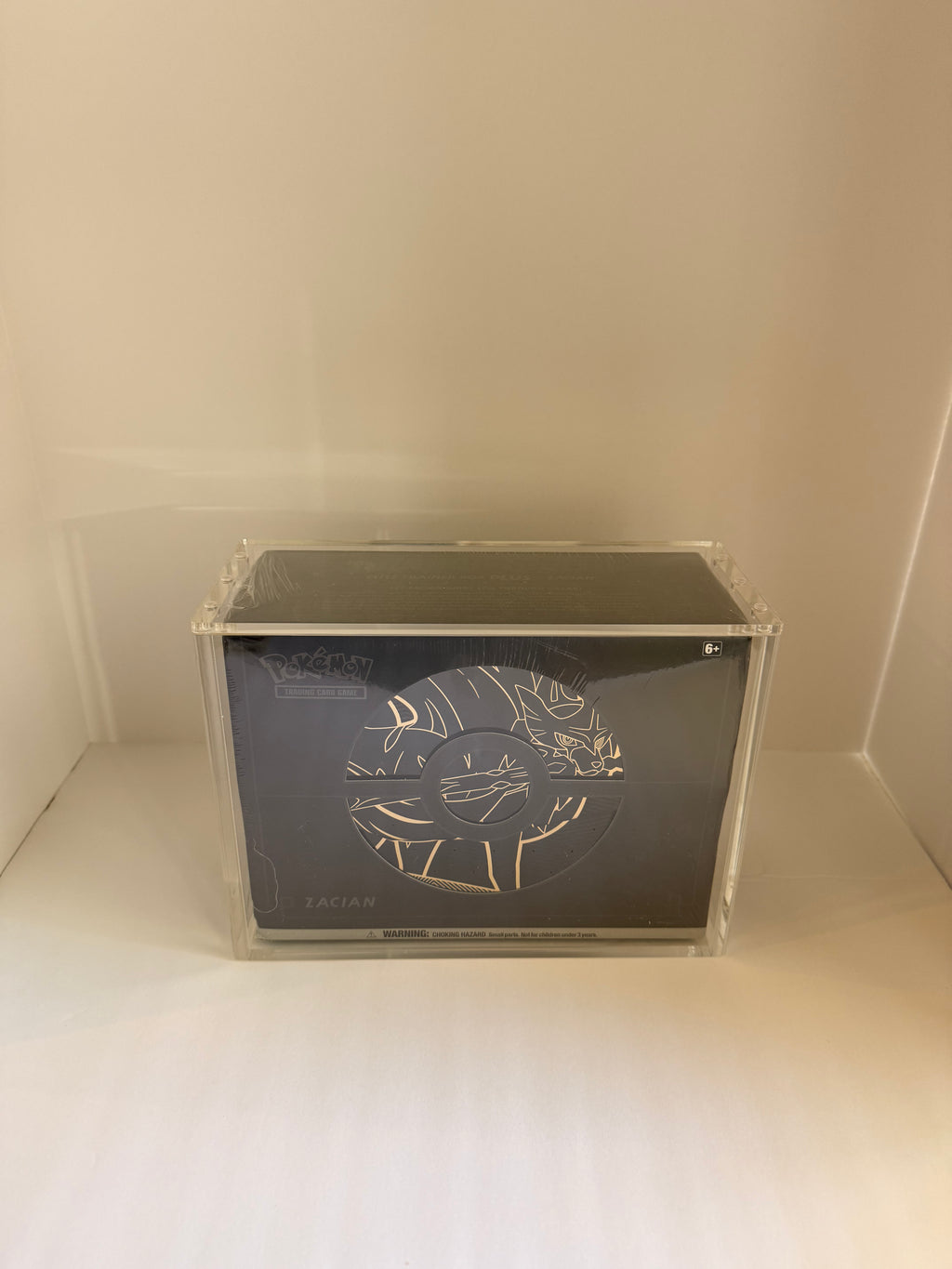 Acrylic Display Case Compatible with Zacian & Zamazenta Oversized ETB  – UV Protected Case premium display case