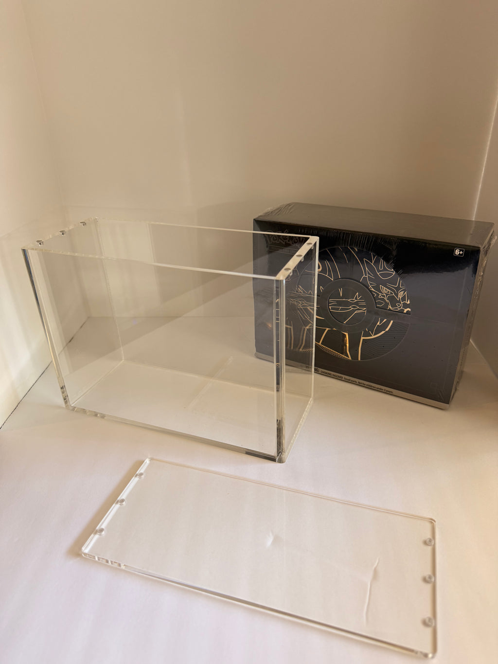 Acrylic Display Case Compatible with Zacian & Zamazenta Oversized ETB  – UV Protected Case premium display case