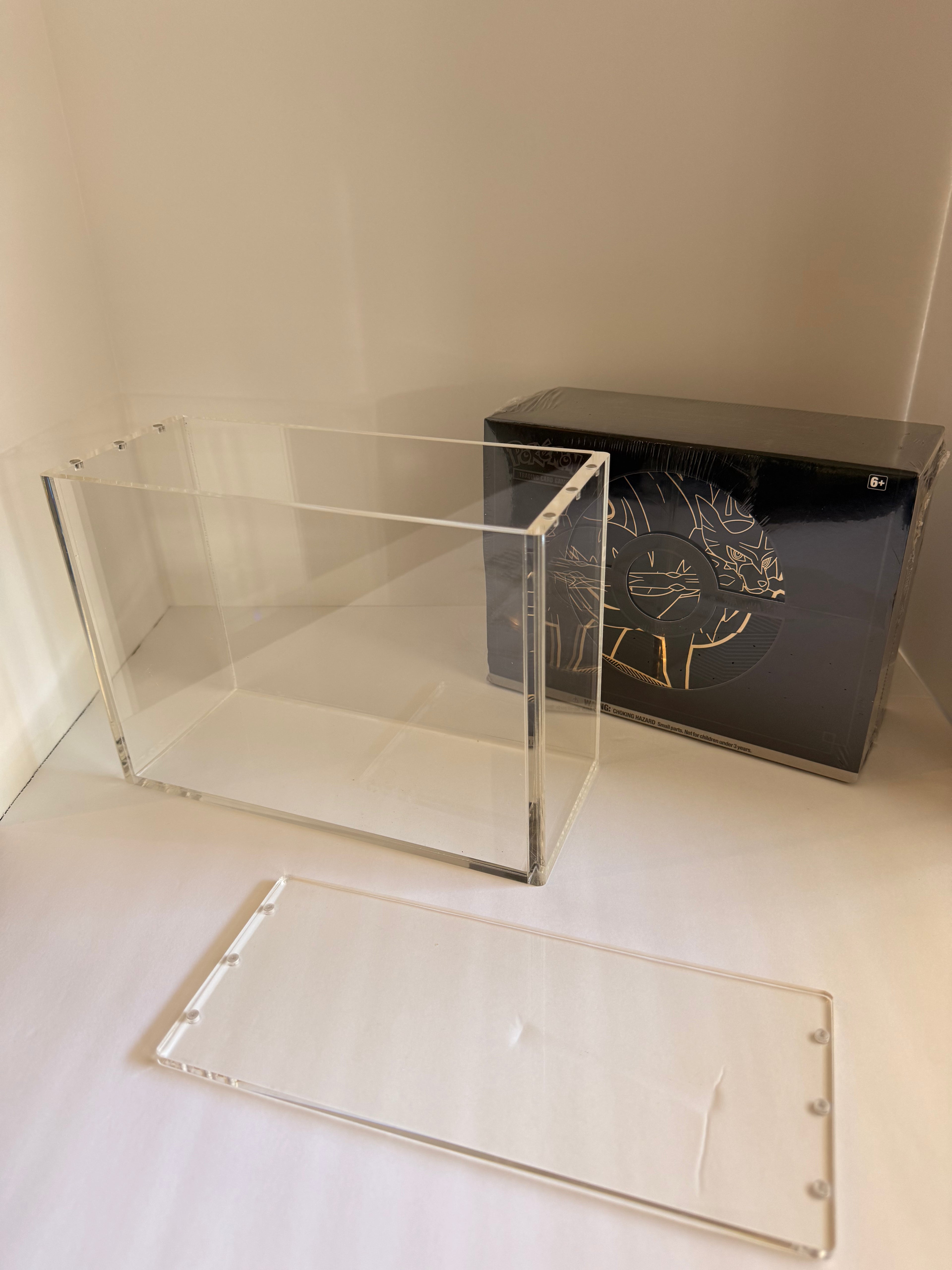 Acrylic Display Case Compatible with Zacian & Zamazenta Oversized ETB  – UV Protected Case premium display case
